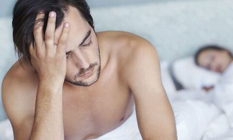 Prostatitis gaat vaak gepaard met een gebrek aan seksueel verlangen bij mannen